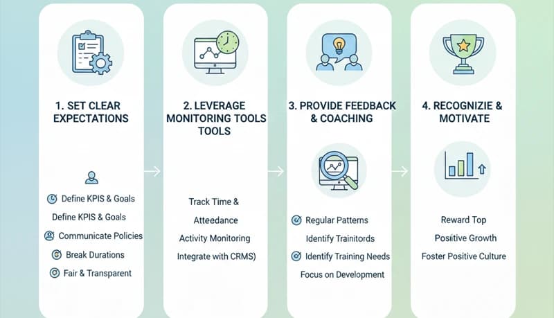 Productivity Monitoring in Contact Centers — What to Watch