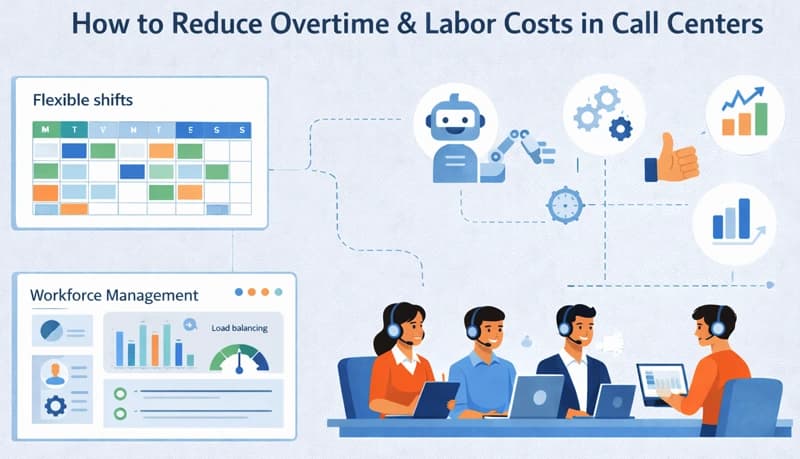 How to Reduce Overtime and Labor Costs in Call Centers