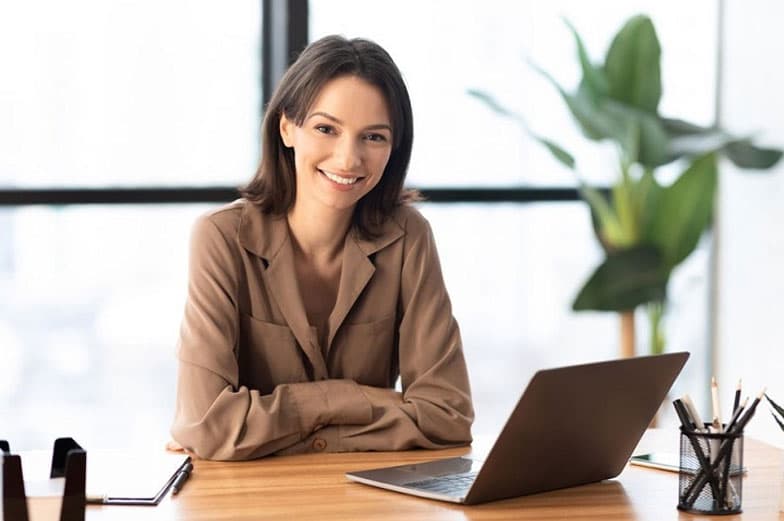 Contact center HR manager reviewing attendance and leave management dashboard