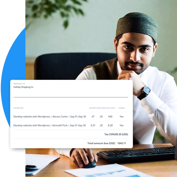 HiveDesk timesheet data used for accurate client invoicing and billing