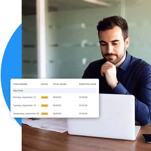HiveDesk timesheet software with break time and overtime tracking for labor law compliance