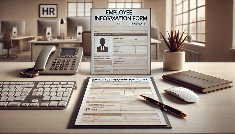 Employee Information Form Template for Service Businesses